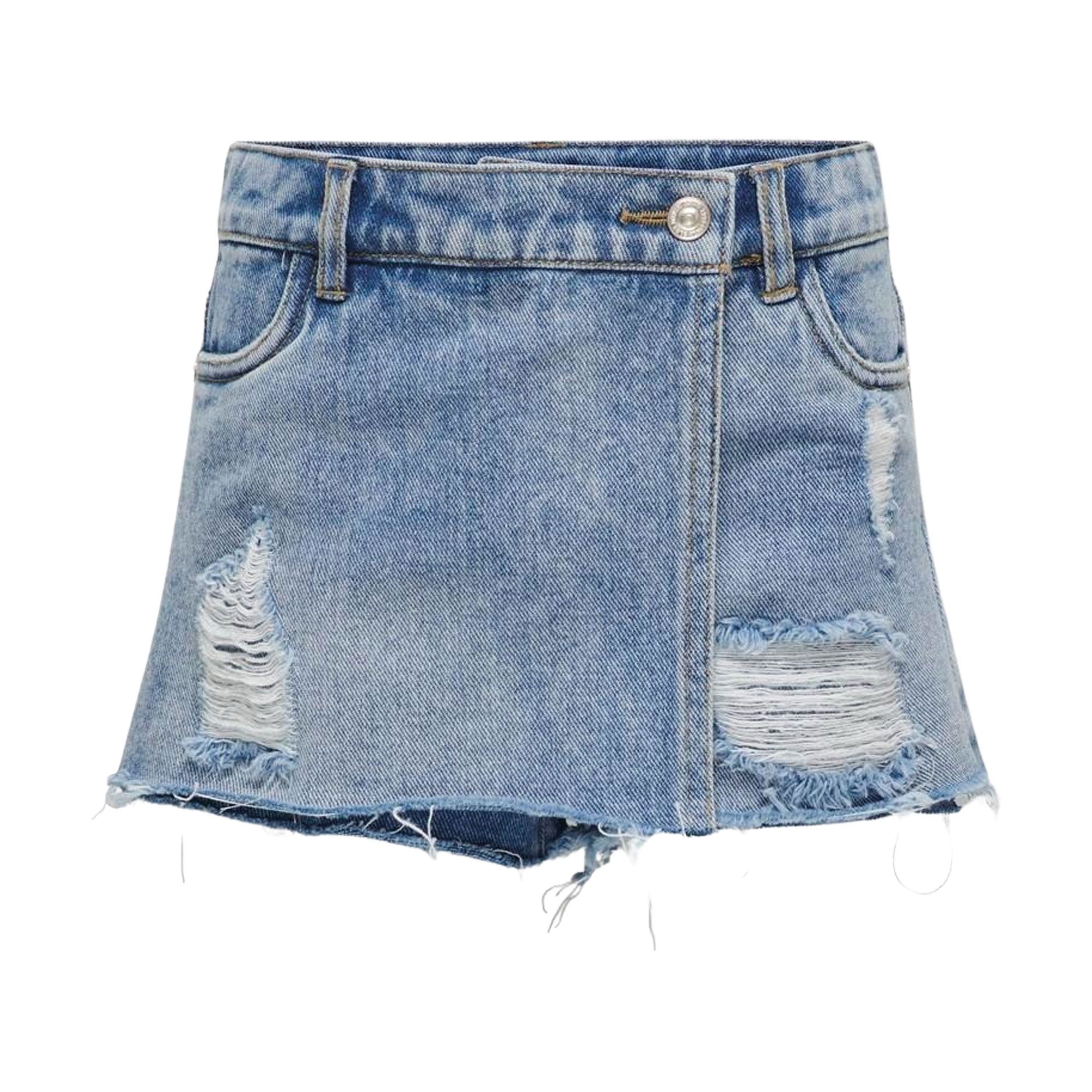 Kids Only Texas Wrap Denim Skirt Girls | Plutosport